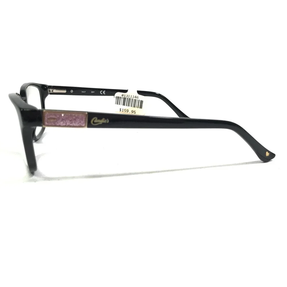 Candies CA0129 005 Eyeglasses Frames Black Square Full Rim 54-17-135